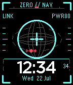 ORBITAL ZERO COCKPIT Pebble Watch Face