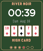 RIVER NOIR Pebble Watch Face